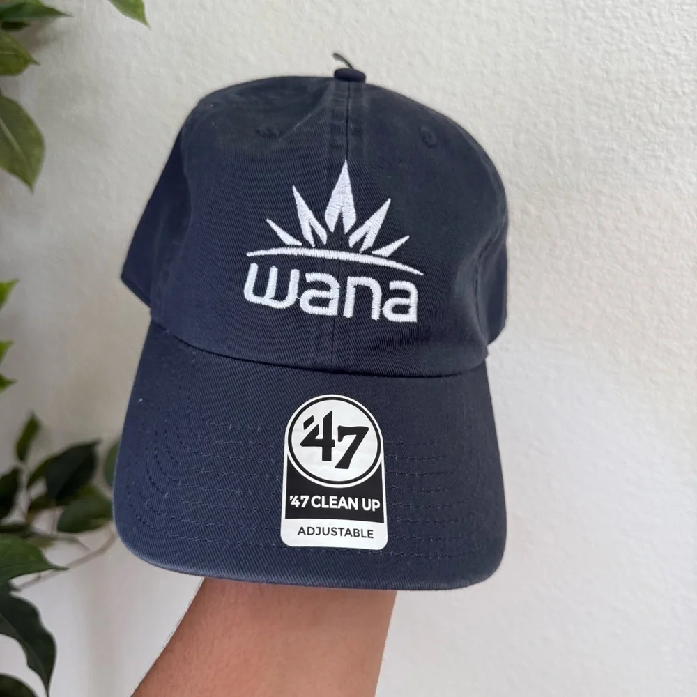 NWT 47 Brand Dark Gray and White Adjustable Cap Hat
